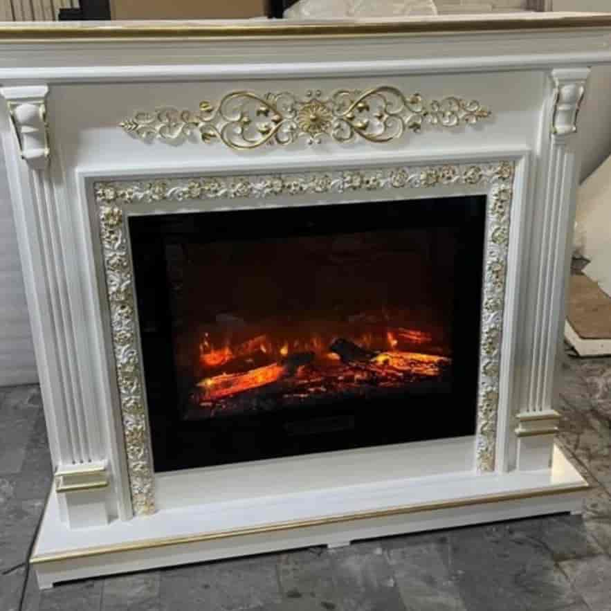 شومینه های کلاسیک (برقی، گازی، چدنی) با فرم سنگ یا سفید